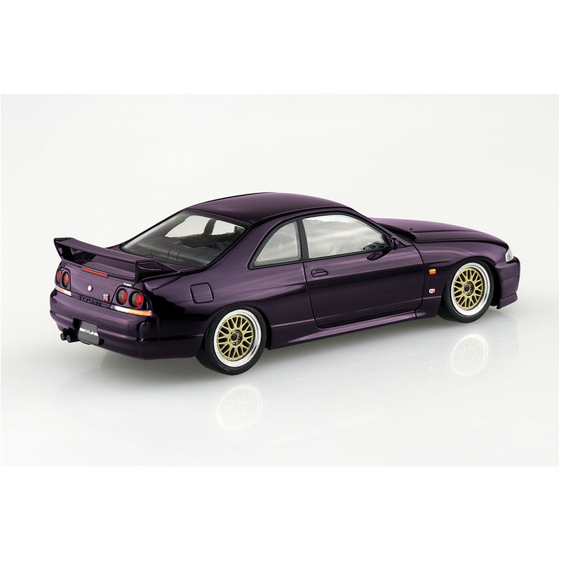 Nissan R33 Skyline GT-R Custom Wheel (Midnight Purple), The Snap Kit, Aoshima Plastic Model Car (Scale 1/32)