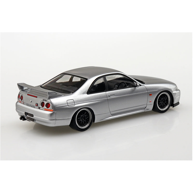 Nissan R33 Skyline GT-R Custom Wheel (Sonic Silver), The Snap Kit, Aoshima Plastic Model Car (Scale 1/32)