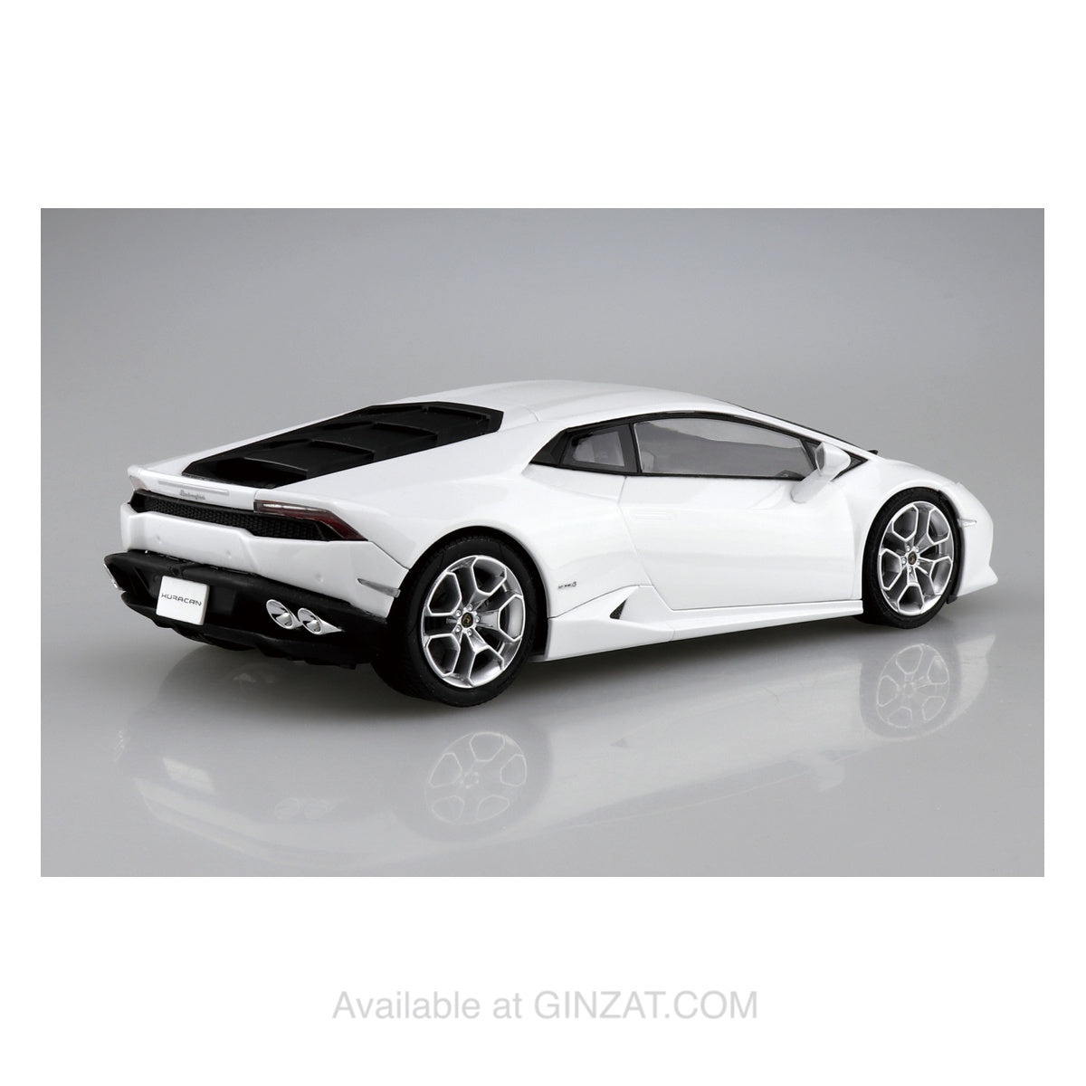 LAMBORGHINI Huracan '14 White, Aoshima 1/24 Plastic Model Kit
