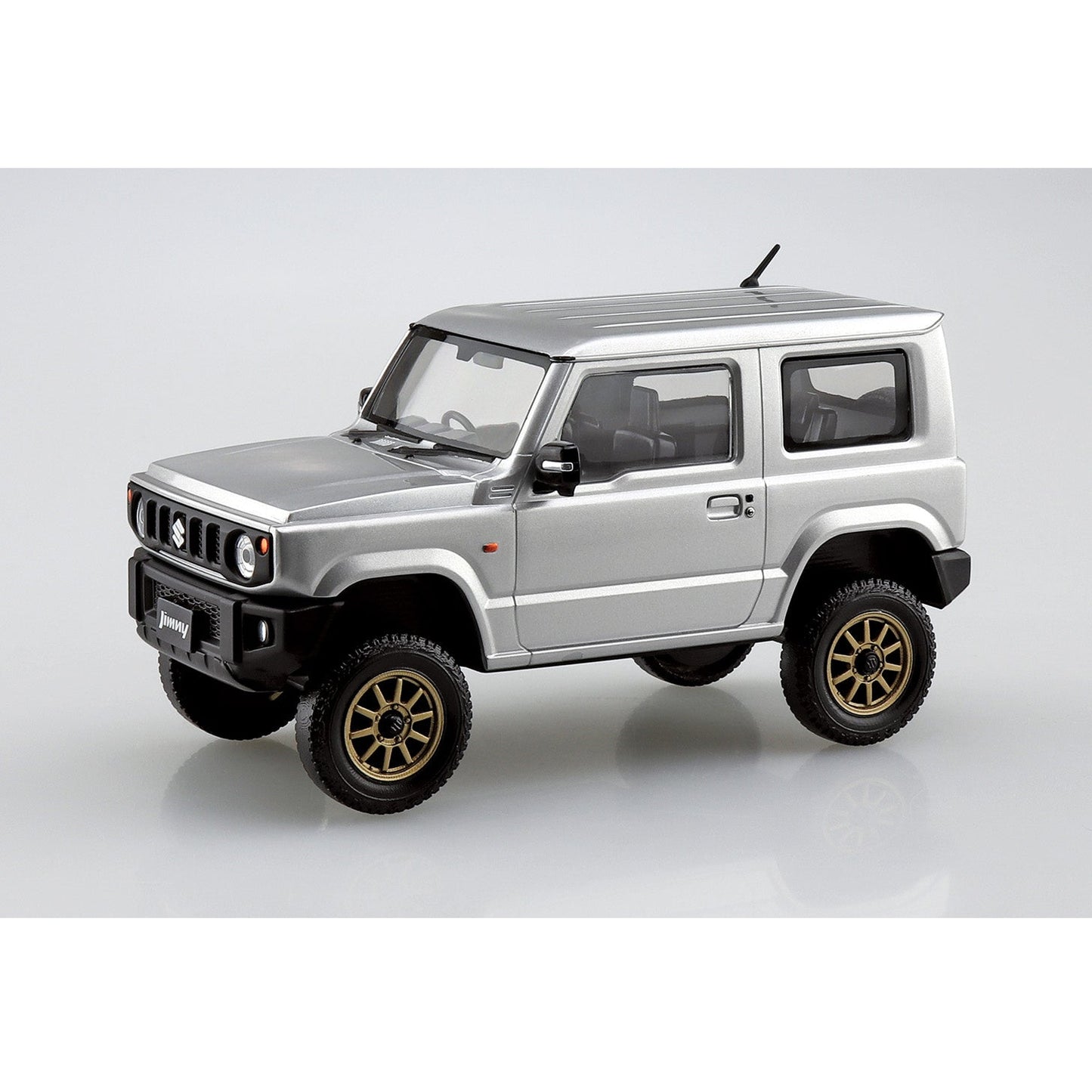 Suzuki Jimny Custom Wheel (Silky Silver Metallic), The Snap Kit, Aoshima Plastic Model Car (Scale 1/32)