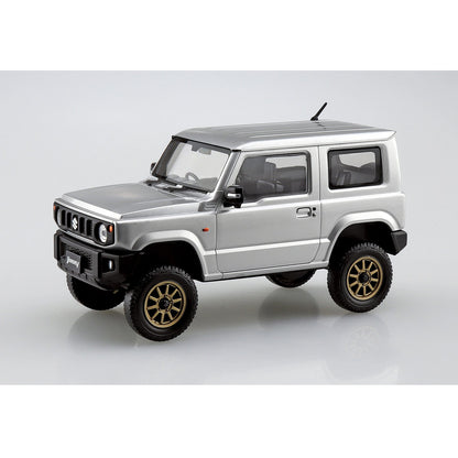 Suzuki Jimny Custom Wheel (Silky Silver Metallic), The Snap Kit, Aoshima Plastic Model Car (Scale 1/32)