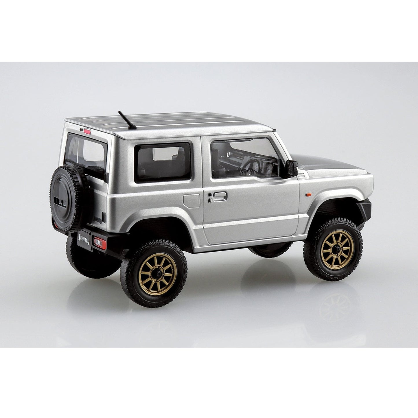 Suzuki Jimny Custom Wheel (Silky Silver Metallic), The Snap Kit, Aoshima Plastic Model Car (Scale 1/32)