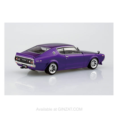 NISSAN C110 SKYLINE GT-R CUSTOM (METALLIC PURPLE), The Snap Kit, Aoshima Plastic Model Car (Scale 1/32)