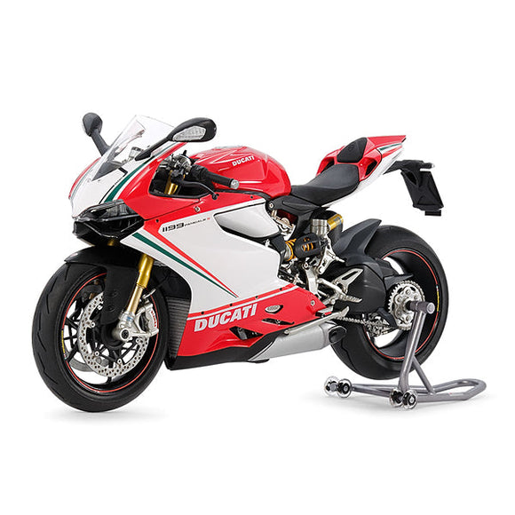 Ducati 1199 Panigale S Tricolore, Tamiya Motorcycle Plastic Model Kit (Scale 1/12)
