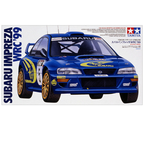 Subaru Impreza WRC '99, Tamiya Plastic Model Kit (Scale 1/24)