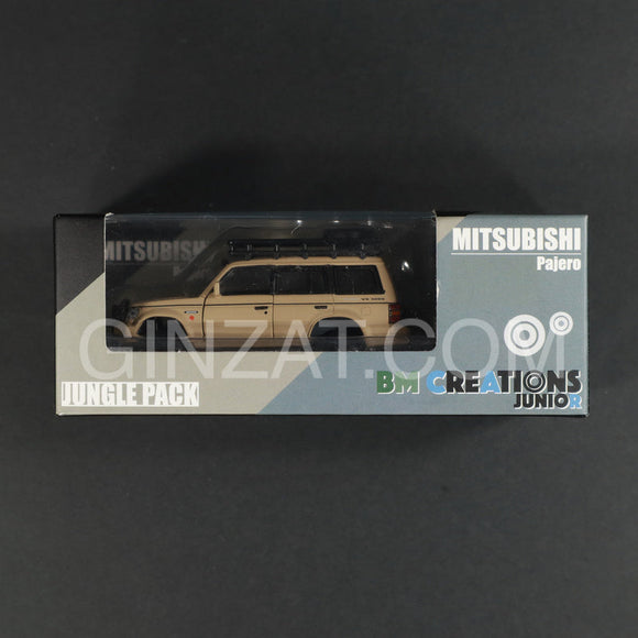 MITSUBISHI Pajero Jungle Pack Matte Ivory, BM Creations Junior diecast model