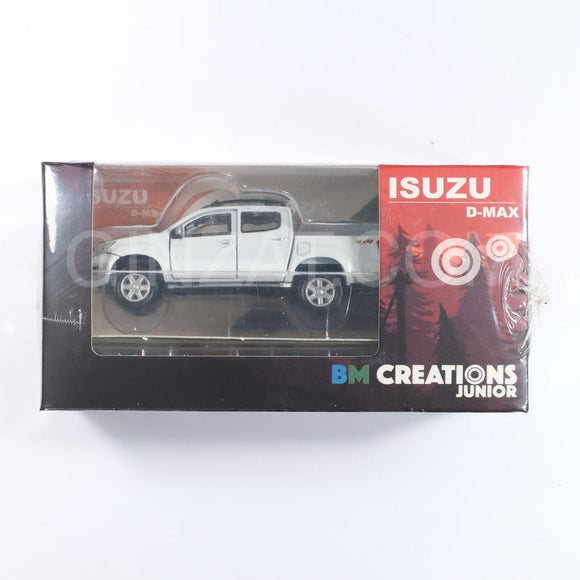 ISUZU D-MAX White with Accessories Pack, BM Creations Junior diecast model car 1/64