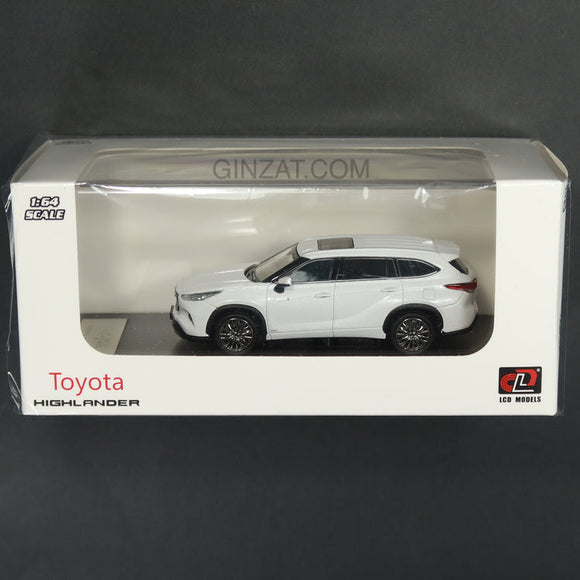 Toyota Highlander White, LCD Models diecast model car
