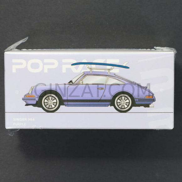 Singer 964 Purple with Surfboard, POP Race diecast model car