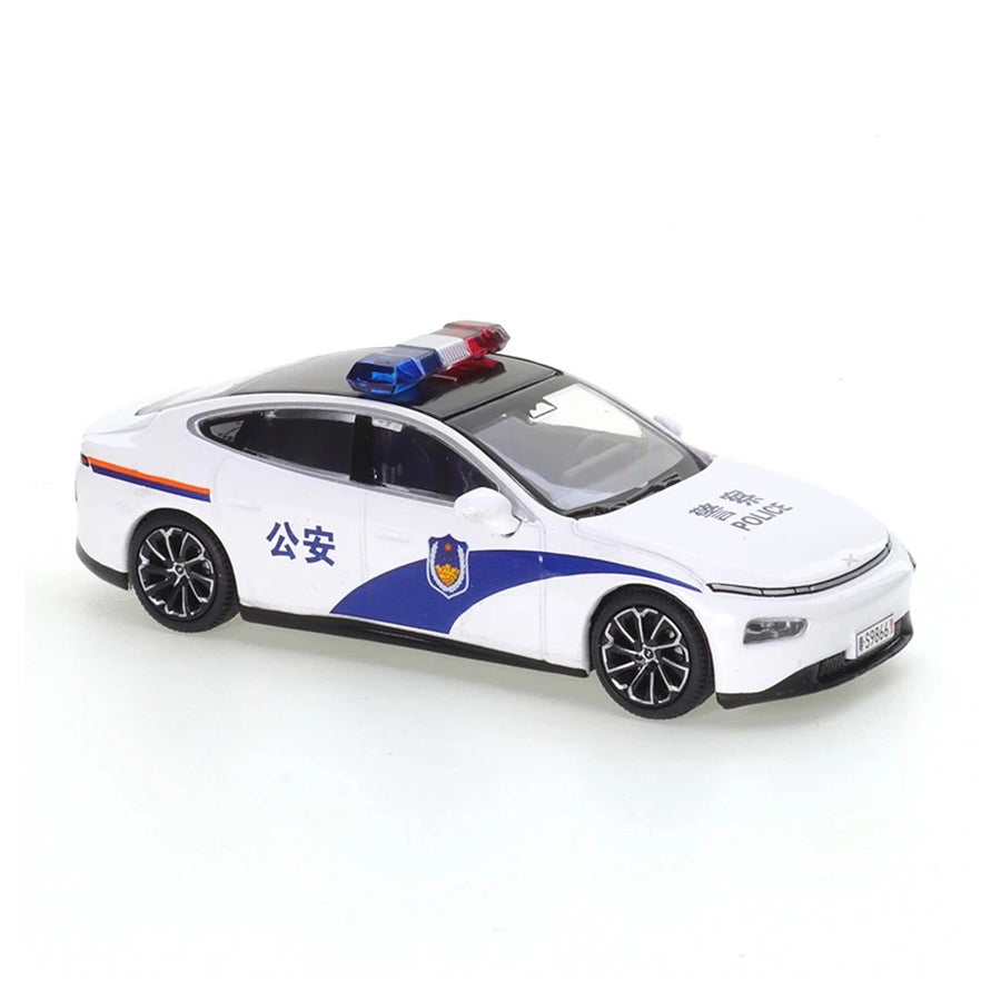 XPENG P7 China Police, XCARTOYS diecast model car