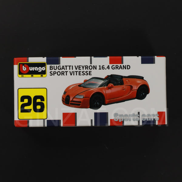 Bugatti Veyron 16.4 Grand Sport Vitesse, Burago No.26 diecast model car