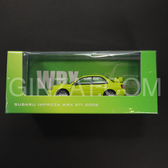 Subaru Impreza WRX Sti 2006 Green, 1/64 Masterpiece Collectibles diecast model car