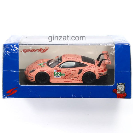 Y122 Porsche 911 RSR #92 LM 2018, Spark Model die cast
