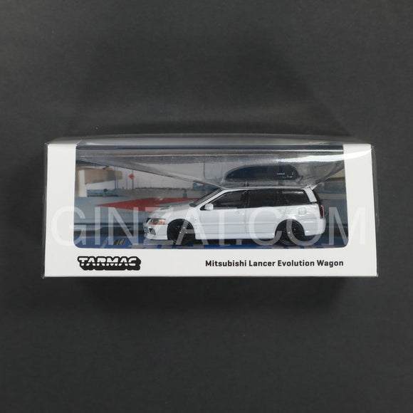 MITSUBISHI Lancer Evolution Wagon White Tarmac Works 1/64
