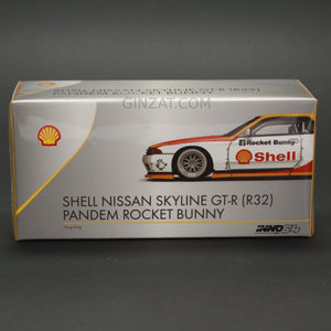 SHELL NISSAN Skyliine GT-R (R32) Pandem Rocket Bunny, INNO64 diecast model car