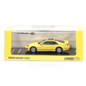 NISSAN Fairlady Z (Z32) Yellow Pearlglow w/ Extra Wheels, INNO64 diecast model car