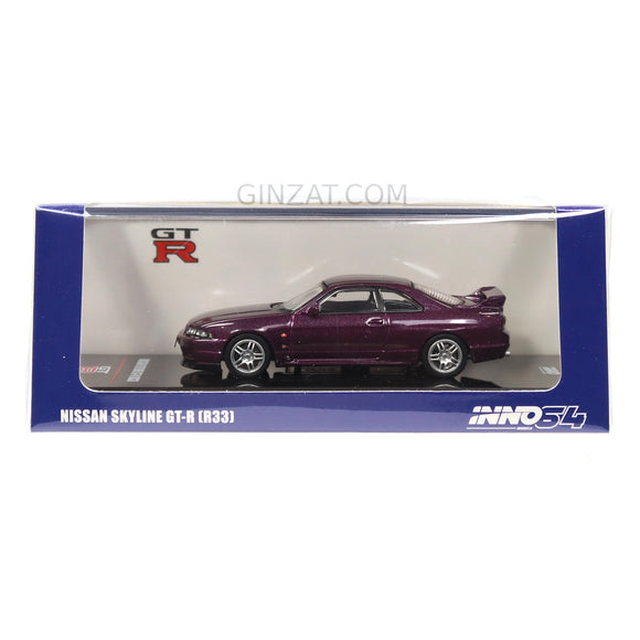 NISSAN Skyline GT-R (R33) Midnight Purple, INNO64 diecast model car