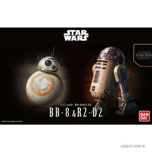 STAR WARS BB-8 & R2-D2, Bandai 1/12 Plastic Model Kit