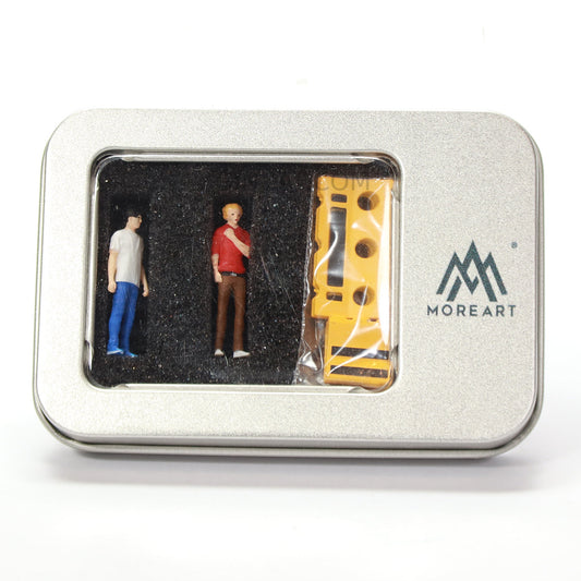 Initil-D Figures with Road Bloack, Moreart diecast model