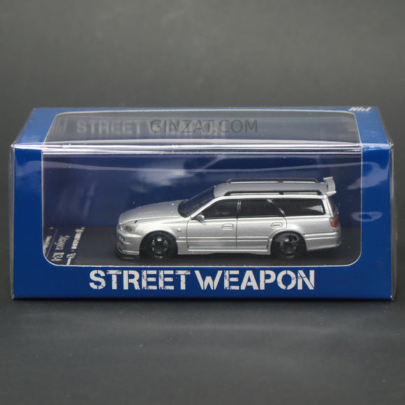 NISSAN Stagea R34 Silver, Street Weapon diecast model car