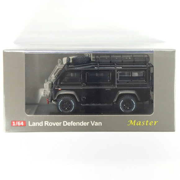 Land Rover Defender Van Black, Master diecast model car