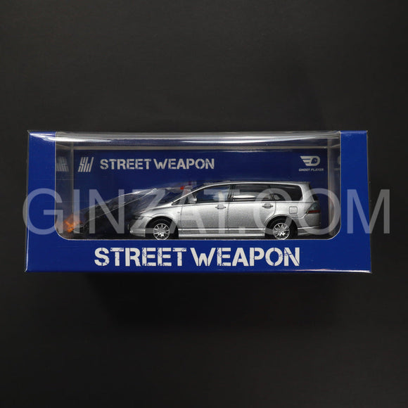 Honda Odyseey Silver w/ accessories, Street Weapon diecast model car