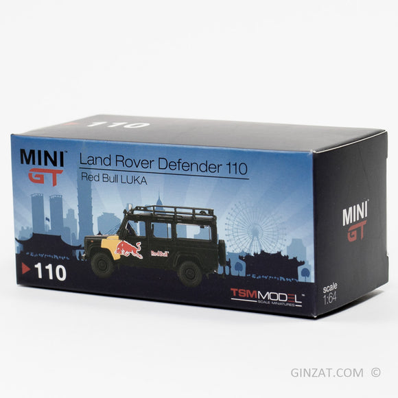 LAND ROVER Defender 110 Red Bull LUKA, MINI GT 110 1/64