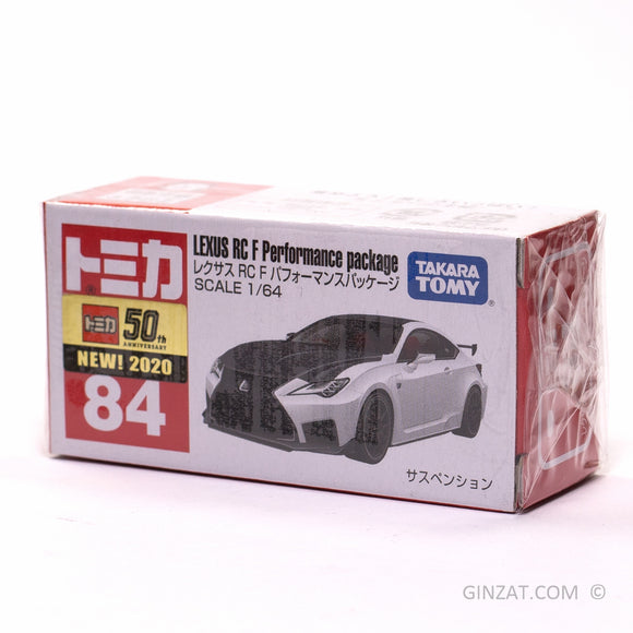 LEXUS RC F Performance Package, Tomica No. 84 diecast model car