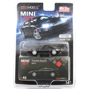 TOYOTA Supra Black, MINI GT diecast model 1/64 (Blister Pack Version) Ginzat Australia