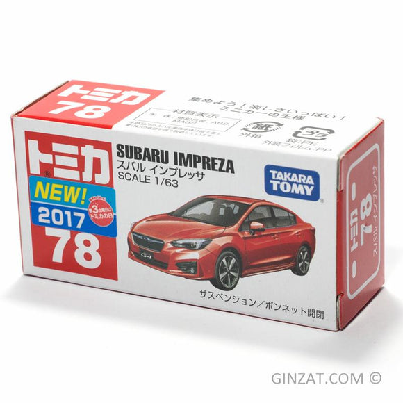 SUBARU Impreza Tomica No.78 diecast model