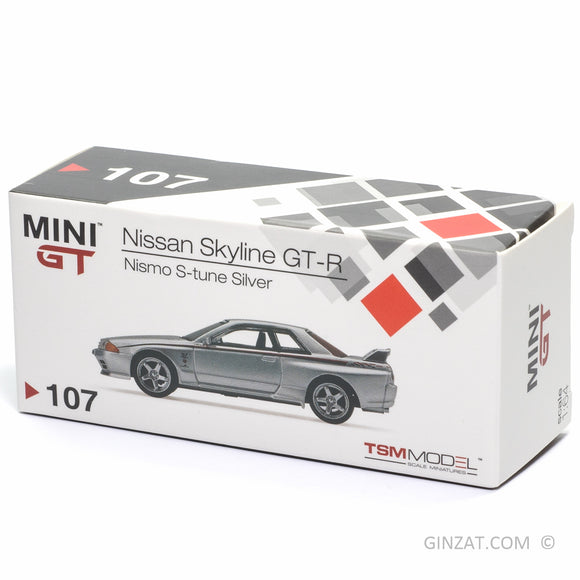 NISSAN Skyline GT-R Nismo S-tune Silver, MINI GT diecast model 1/64