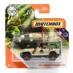 JEEP Wrangler Rollbar (18#) Jurassic Park, Matchbox diecast model