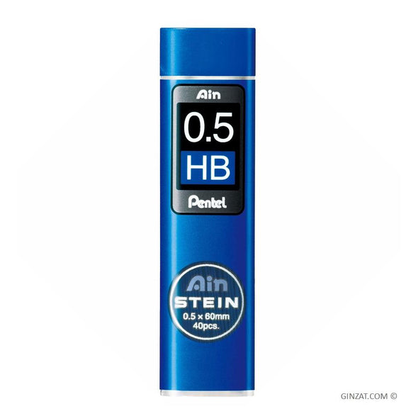 Pentel Ain Stein Lead Refills, 0.5mm, HB (C275-HB)