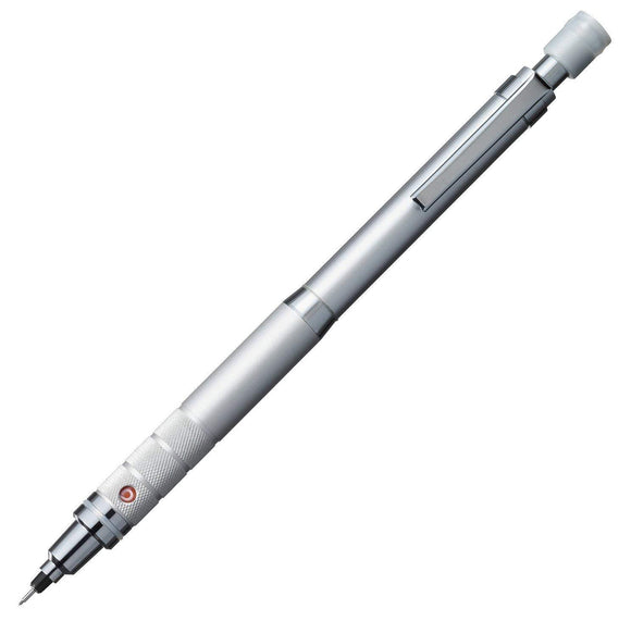 Uni Kuru Toga Rotating Lead Roulette Grip Mechanical Pencil - 0.5mm Silver Barrel (M5-1017)